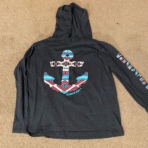 surf style hooded tee